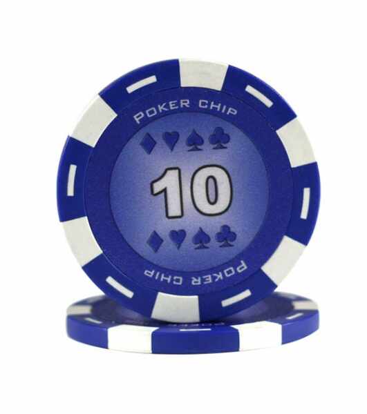 Jeton Poker Chip 11.5g - Culoare Albastru - inscriptionat (10)