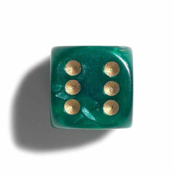 Zaruri perlate verde 12 mm - set 2 bucati