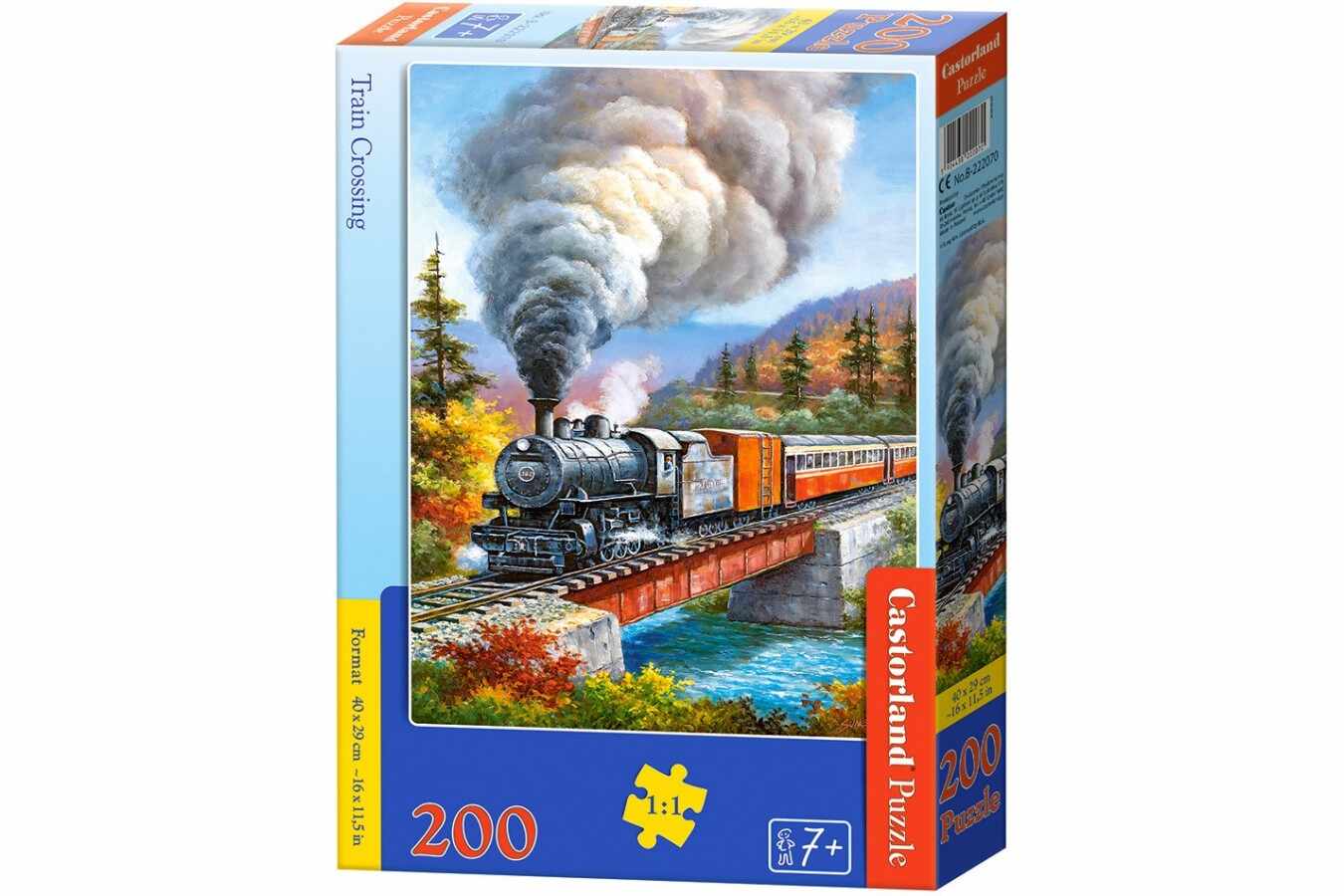 Puzzle Castorland - Train Crossing, 200 piese (222070)