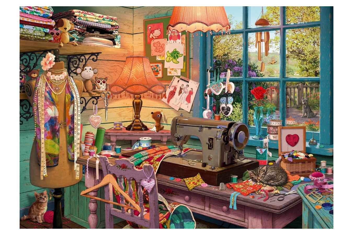 Puzzle Schmidt - Steve Read: In The Sewing Room, 1.000 piese (59654)