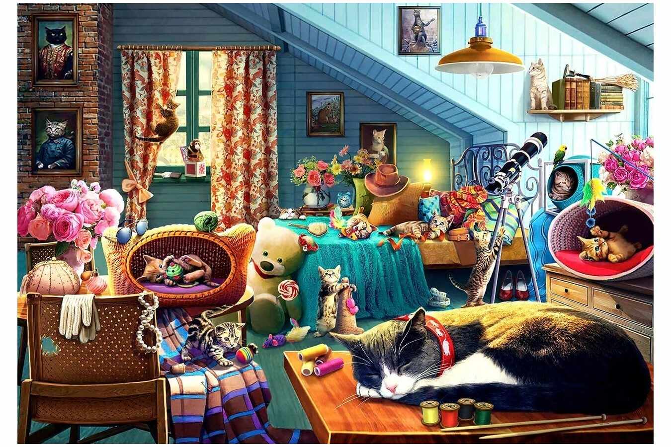 Puzzle Anatolian - Kitten Play Bedroom, 260 piese (3331)
