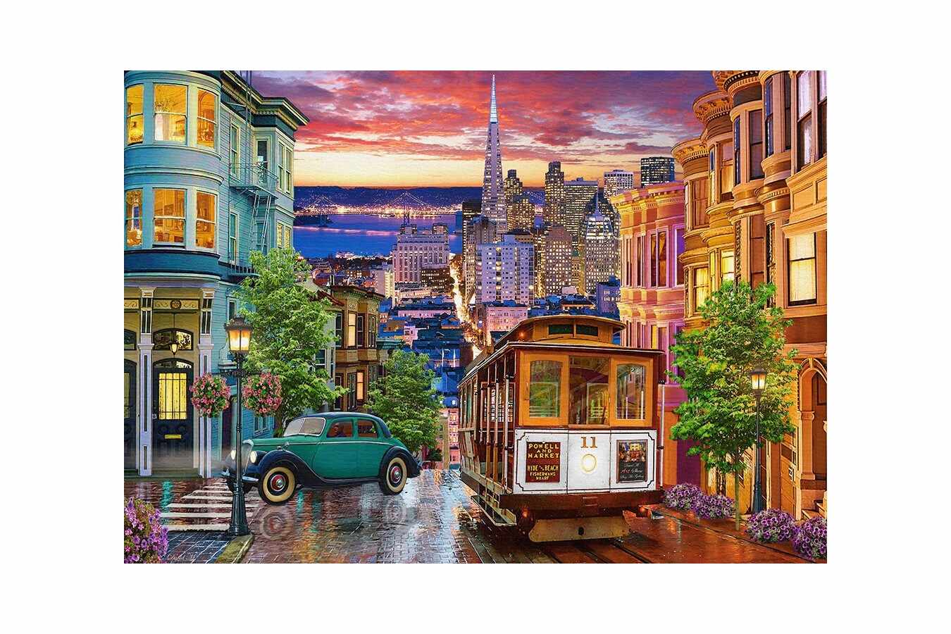 Puzzle Castorland - San Francisco Trolley, 500 piese (53391)