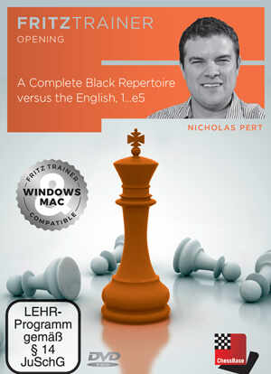 DVD: A Complete Black Repertoire versus the English, 1...e5 - Nicholas Pert