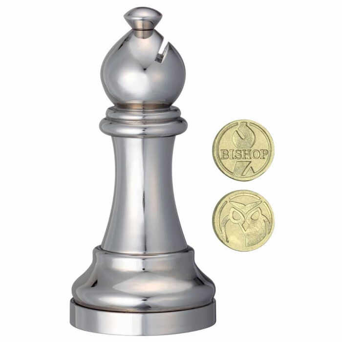 Puzzle - Cast Chess Bishop- Silver