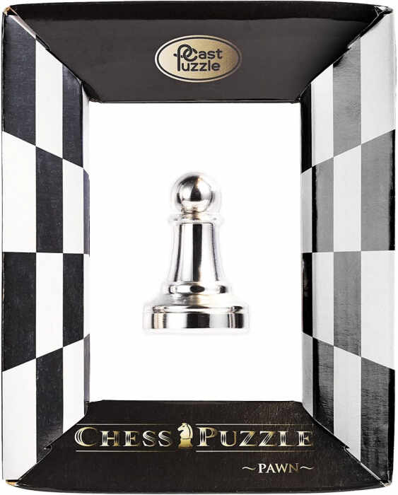 Puzzle - Cast Chess Pawn - Silver