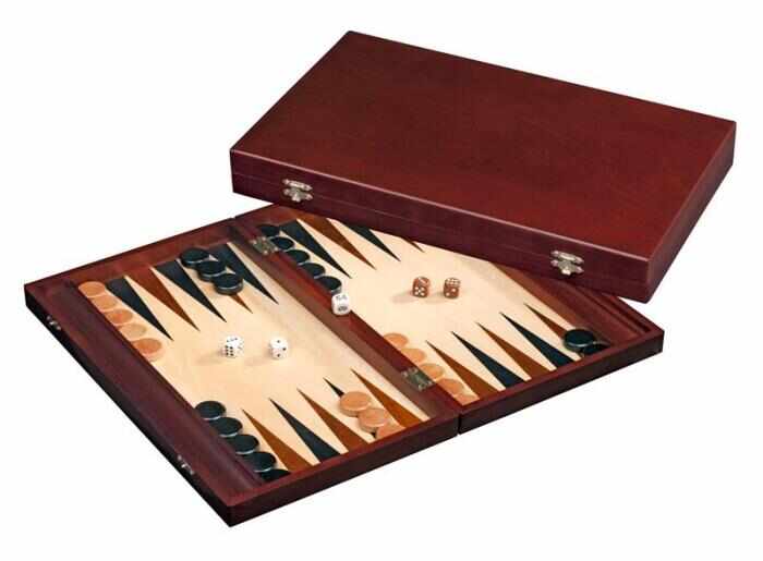 Set joc table Backgammon Tilos - 41 x 48 cm - Desigilat