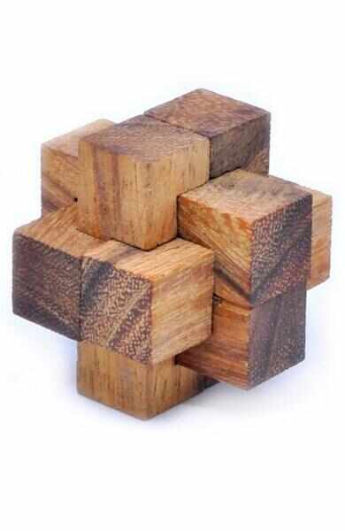 Puzzle din lemn. Burr