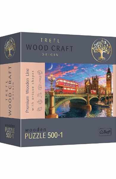 Puzzle 500+1 din lemn. Obiectivele turistice din Londra