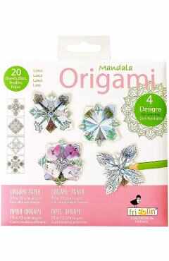 Origami. Mandala coloring Lotus