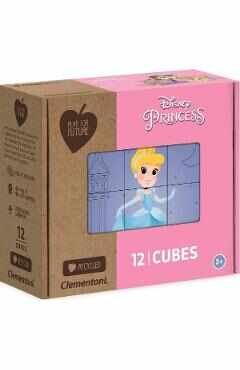 Puzzle 12 cuburi. Disney Princess