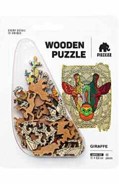 Puzzle 40 din lemn: Girafa