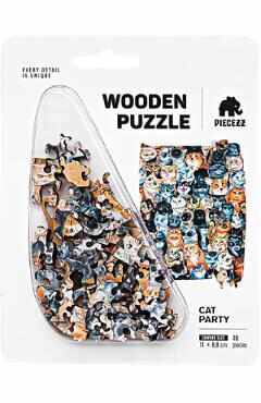 Puzzle 40 din lemn: Petrecerea pisicii