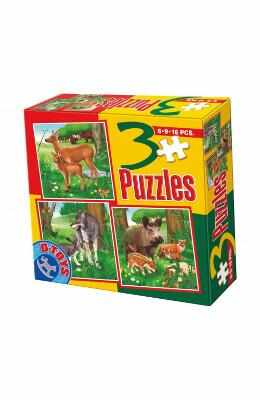 3 Puzzles. Animale