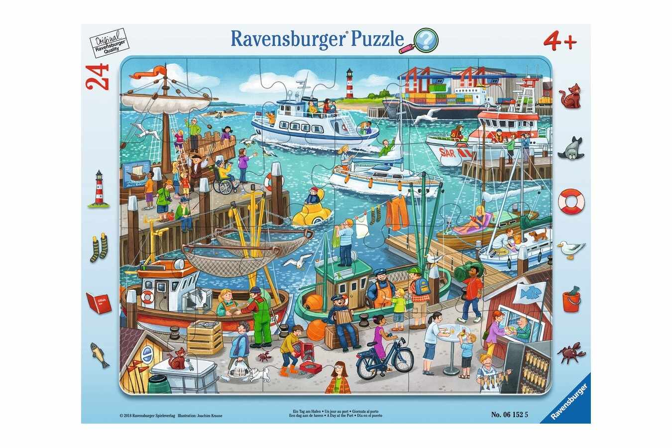 Puzzle Ravensburger - O Zi In Port, 24 piese (06152)