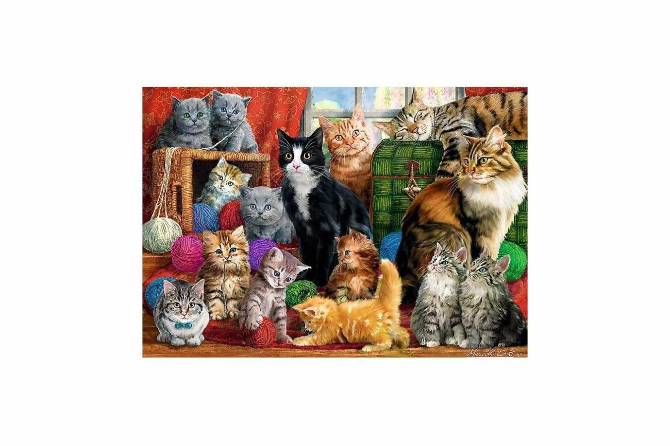 Puzzle Trefl - Cats Meeting, 1.000 piese (10555)