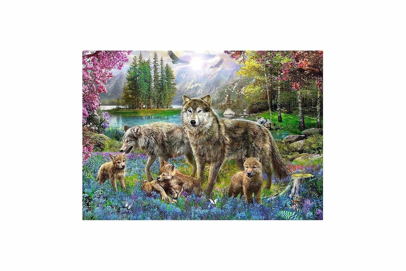 Puzzle Trefl - Wolf Family, 1.000 piese (10558)